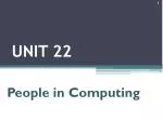 Overview of Careers in Computing: Roles, Skills, and Qualifications - slide 1
