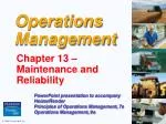 Operations Management - slide 1