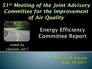 Energy Efficiency Committee Report