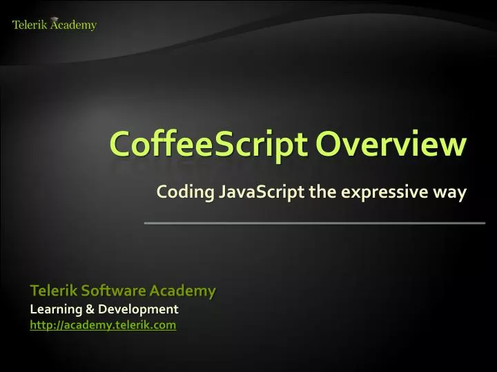 coffeescript overview