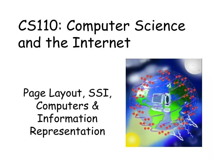 page layout ssi computers information representation