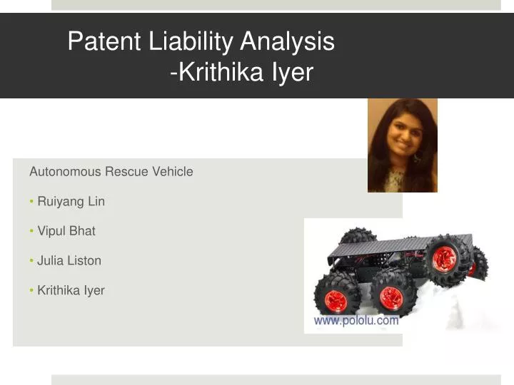 patent liability analysis krithika iyer