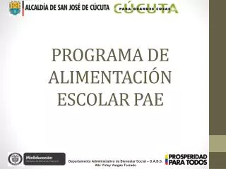 programa de alimentaci n escolar pae