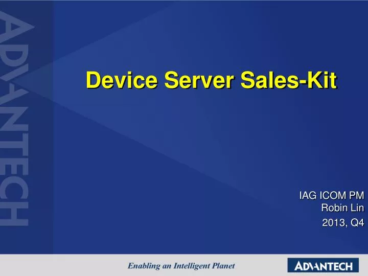 device server sales kit