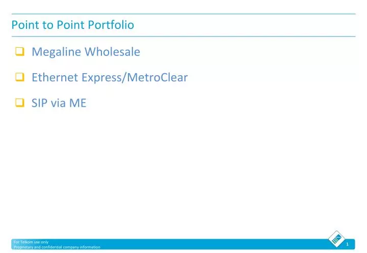 point to point portfolio