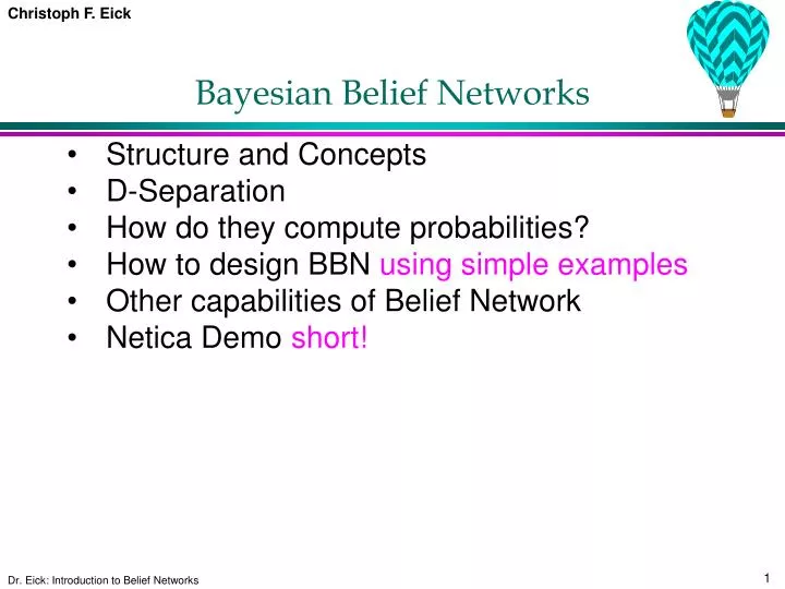 bayesian belief networks