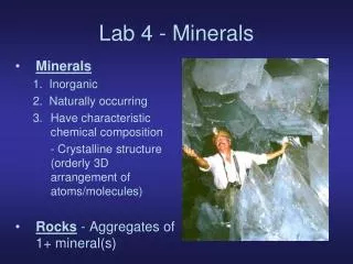 Lab 4 - Minerals