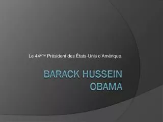 le 44 me pr sident des tats unis d am rique