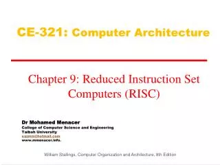 CE-321: Computer Architecture