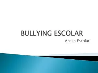 bullying escolar