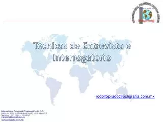 t cnicas de entrevista e interrogatorio