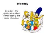 Sociology - slide 1