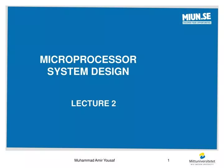 microprocessor system design