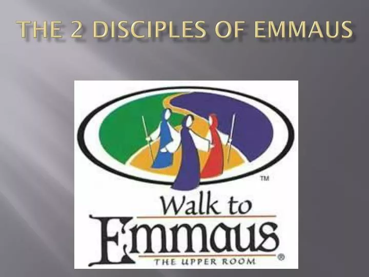 the 2 disciples of emmaus