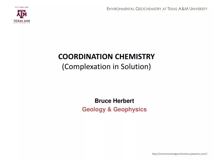 coordination chemistry complexation in solution