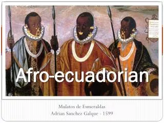Afro- ecuadorian