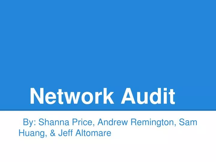 network audit