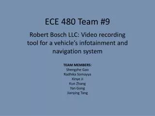 ECE 480 Team #9