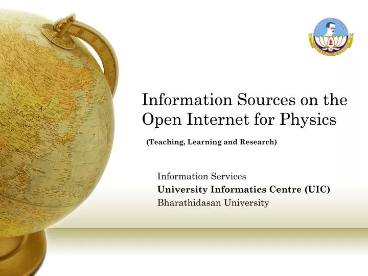 information sources on the open internet for physics teaching learning and research