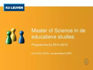 master of science in de educatieve studies