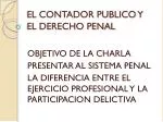 EL CONTADOR PUBLICO Y EL DERECHO PENAL