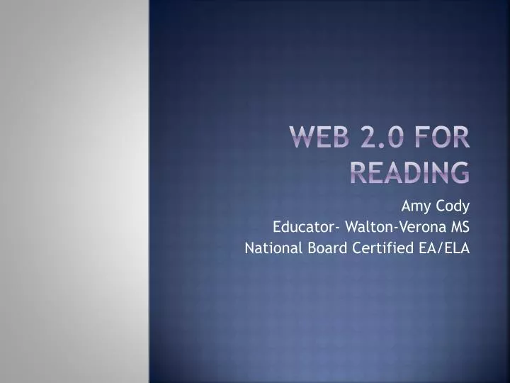 web 2 0 for reading