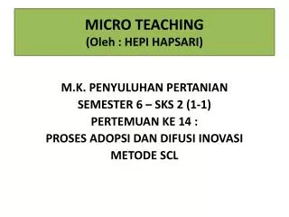 micro teaching oleh hepi hapsari