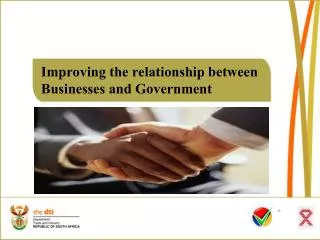 Improving the relationship between Businesses and Government