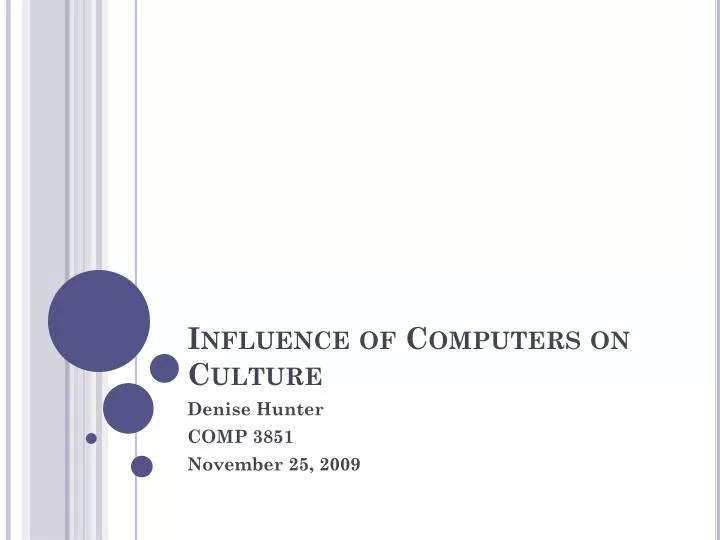 influence of computers on culture