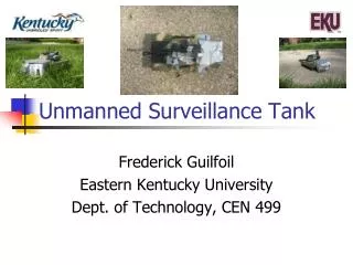 Unmanned Surveillance Tank