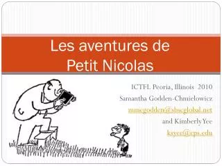 Les aventures de Petit Nicolas
