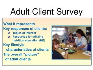 Adult Client Survey