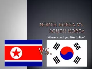 North Korea Vs. South Korea