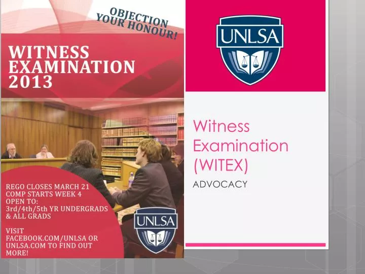 witness examination witex