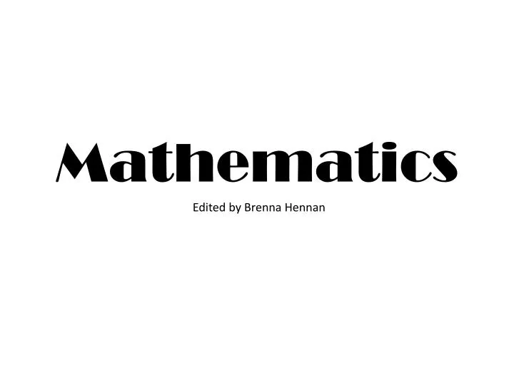 mathematics