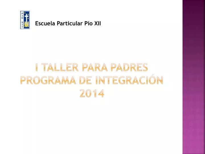i taller para padres programa de integraci n 2014