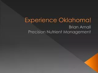 Experience Oklahoma!