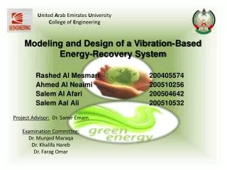 Modeling and Design of a Vibration-Based Energy-Recovery System