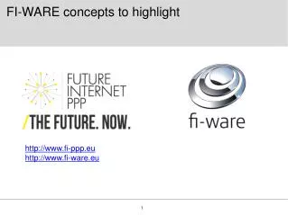 FI-WARE concepts to highlight