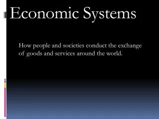 Economic Systems