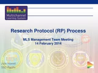 Research Protocol (RP) Process MLS Management Team Meeting 14 February 2014