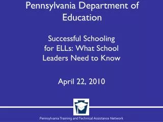 Pennsylvania Department of Education