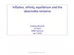 Cosmic Inflation and Equilibrium in the Observable Universe - slide 1