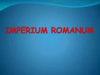 imperium romanum