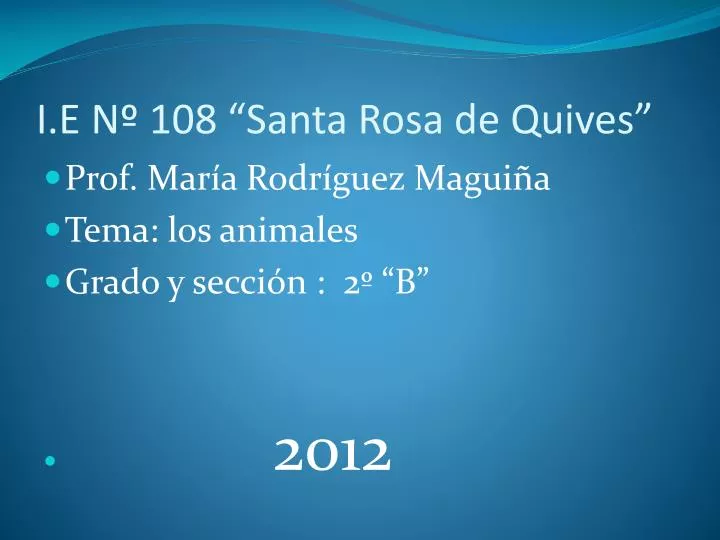 i e n 108 santa rosa de quives