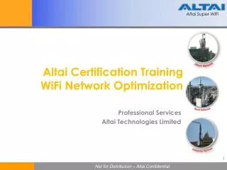 Altai Certification Training WiFi Network Optimization
