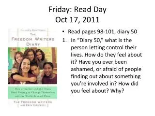 Friday: Read Day Oct 17, 2011