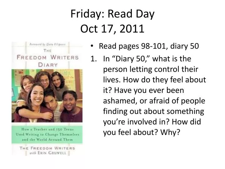 friday read day oct 17 2011