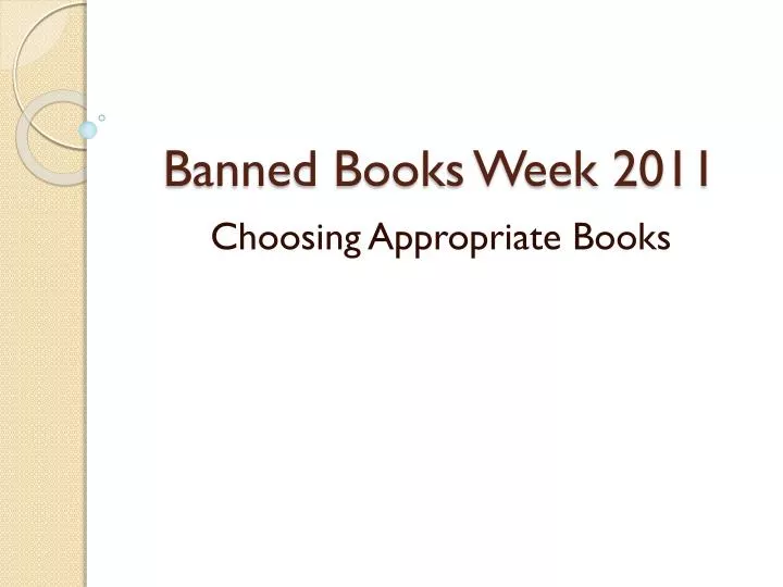 banned books week 2011