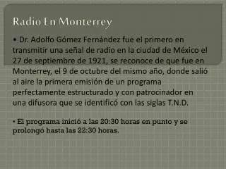 radio en monterrey